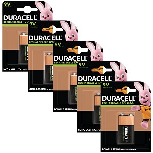 Duracell Rechargeable 9V Five Pack