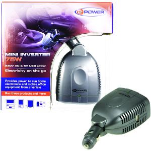 12V In-Car Mini Power Inverter (75W)