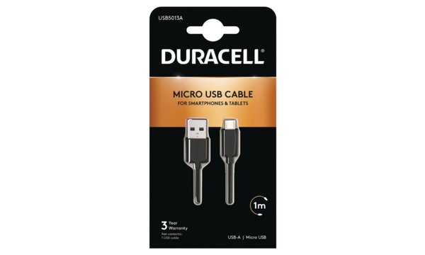 Duracell 1m USB-A to Micro USB Cable