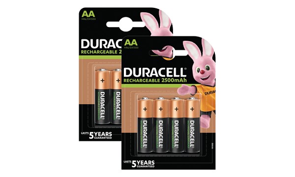 Duracell Rechargeable AA 2 x 4 Pack