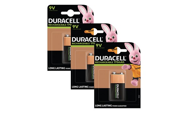 Duracell Rechargeable 9V Triple Pack