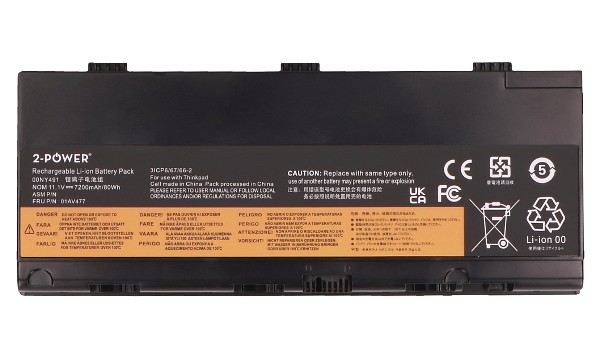 ThinkPad P50 20EQ Battery (6 Cells)