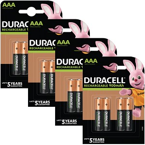 Duracell Pre-Charged AAA 900mAh 16 Pack