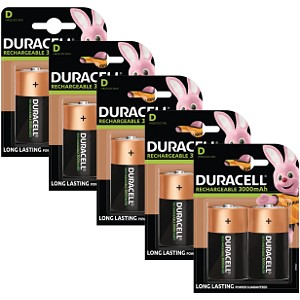 Duracell Rechargeable D Size 10 Pack