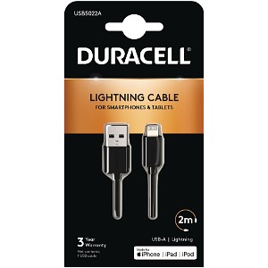 Duracell USB-A to Lightning Cable 2m
