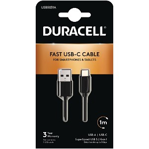 Duracell USB-A to USB-C 3.0 Charge Cable