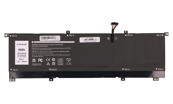 XPS 15 9575 i5-8305G Battery (6 Cells)