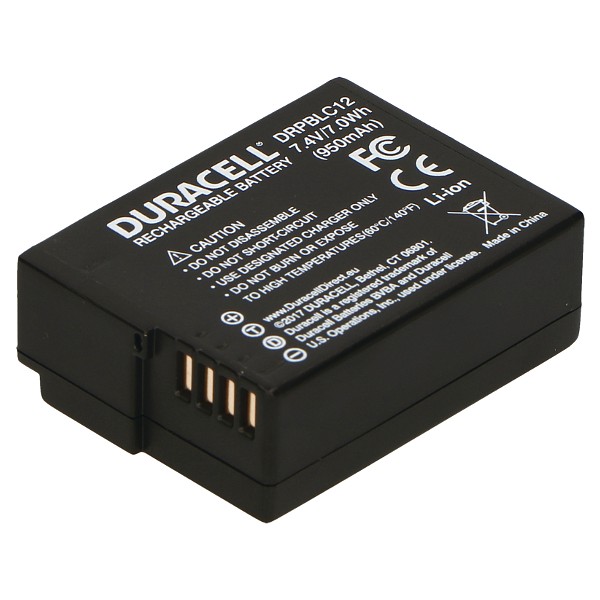 Pack De 2 Batteries Dot.Foto 7.2V 1200mAh Pour Panasonic DMW-BLC12 / BLC12E - Haute Performance
